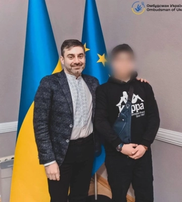 В Україну повернули 16-річного підлітка, якого окупанти вивезли в Росію