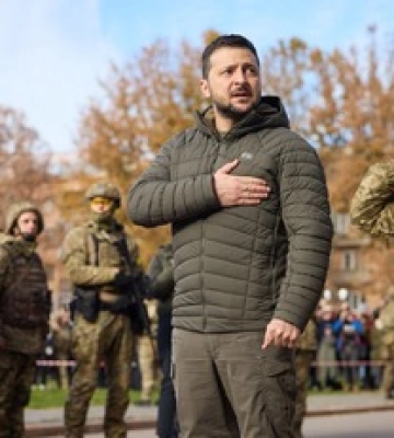 Зеленський у Бахмуті: з&#039;явилося відео зустрічі з бійцями ЗСУ