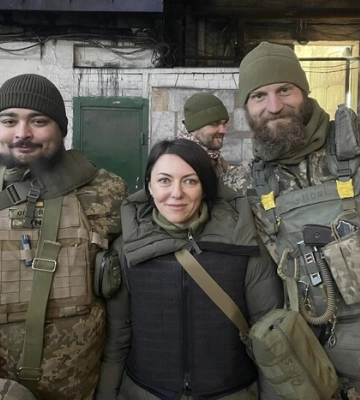 Маляр опублікувала фото з Бахмута, де тривають найзапекліші бої