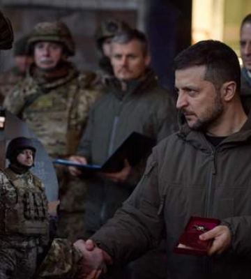 Зеленський побував у Бахмуті