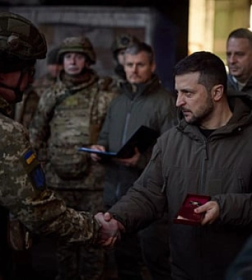 Володимир Зеленський відвідав Бахмут