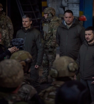 Зеленський побував у Бахмуті