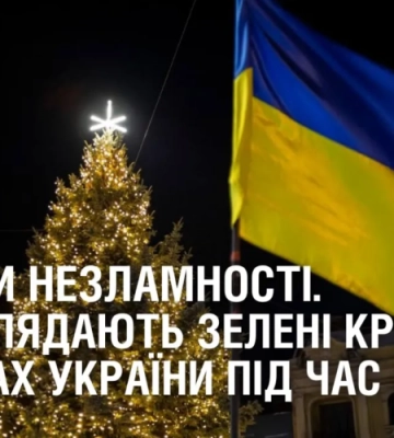 Ялинки Незламності. Як виглядають зелені красуні у містах України під час війни?