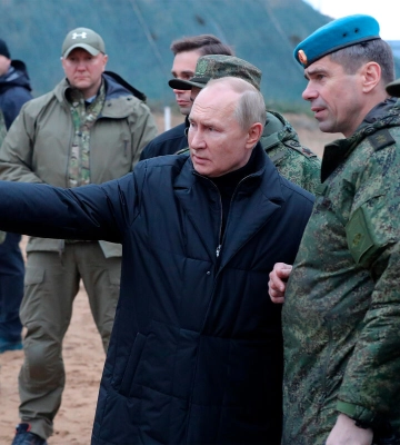 Путин побывал в зоне боевых действий в Украине, — Песков