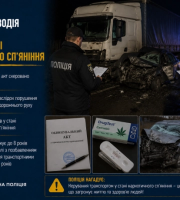 На Сумщині судитимуть водія вантажівки за ДТП у стані наркотичного сп’яніння