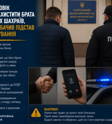 У Калуші чоловік намагався захистити брата від можливих шахраїв, але суд не побачив підстав для розслідування