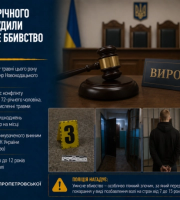 У Дніпрі 20-річного хлопця засудили за жорстоке вбивство пенсіонера