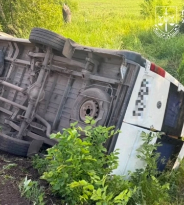 На Харківщині перекинувся автобус із дітьми, є постраждалі