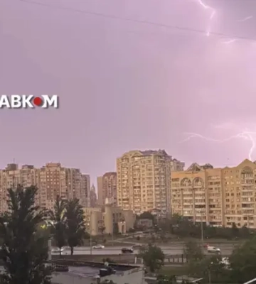 Київ накрила негода