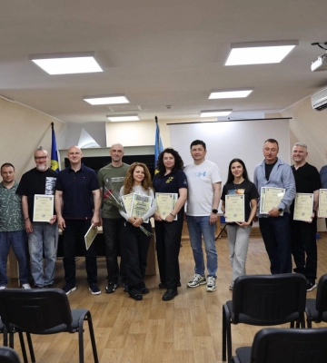 Колектив Миколаївської ОВА закінчив курси національного спротиву