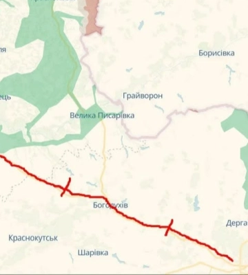 Россияне начали атаковать транспортное сообщение между Харьковом и Сумами – "Флеш"