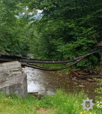 На Буковині через обвал мосту травмувалася група дітей