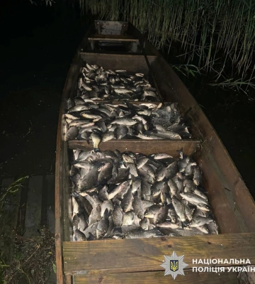 На Хмельниччині водні поліцейські виявили двох браконьєрів на території природного заказника