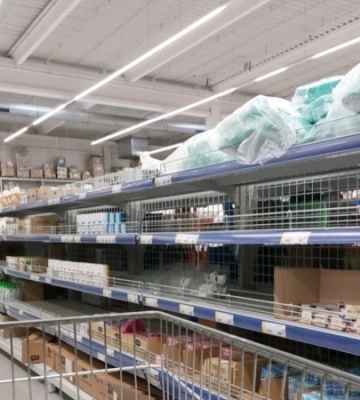 В Крыму из-за топливного кризиса наблюдается повышенный спрос на продукты