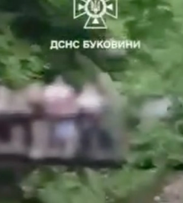 Дерев’яний підвісний міст із 30 дітьми обвалився на Буковині: 6 школярів госпіталізовано. ВIДЕО