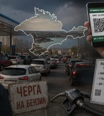Окупанти Севастополя запровадили QR-коди на бензин, які розібрали за годину