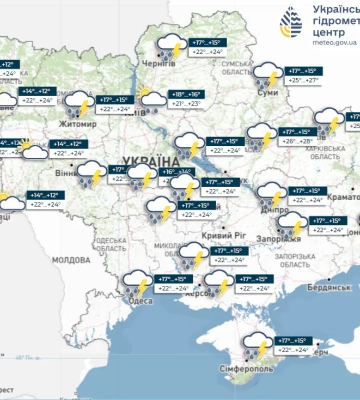 Грозы, шквалы и комфортное тепло: прогноз погоды в Украине на 8 июня