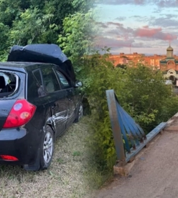 У Луцьку п'яний водій на Kia злетів із мосту: відомі деталі автотрощі 