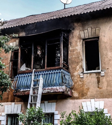 З вогню в Харкові врятували чоловіка, який не міг самостійно пересуватися
