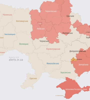 В Киеве и ряде областей объявили тревогу из-за угрозы дронов