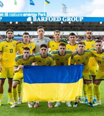 Сборная Украины провела всего половину спарринга со сборной Дании