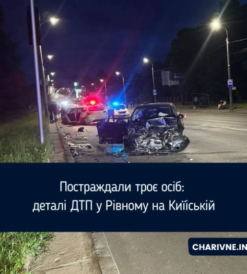 У Рівному зіткнулися Volkswagen і Nissan: у ДТП травмувалися троє людей