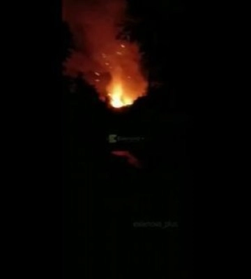 Пожежа та вибухи на складі боєприпасів армії РФ на окупованій частині Донеччини: "БК въ#бали! Я #бал такой салют! Зарево такое! Сейчас опять въ#бет!!! ". ВIДЕО