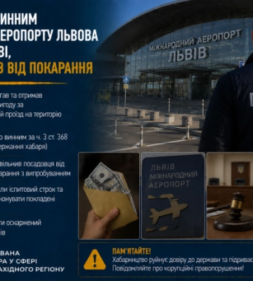 Ексзаступник директора аеропорту «Львів» Зозуляк отримав вирок за хабарництво, але не відбув покарання