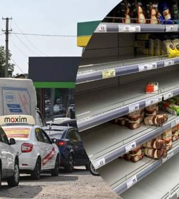 Паника нарастает: в Крыму сметают продукты с полок, а горючее нельзя купить даже по талонам