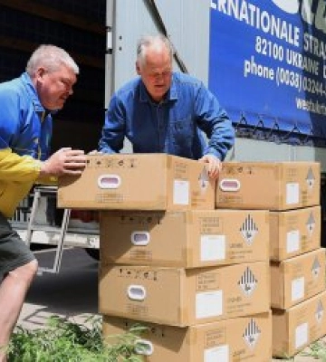 Міжнародна підтримка для Миколаєва: Німеччина передала системи резервного живлення для гуртожитків