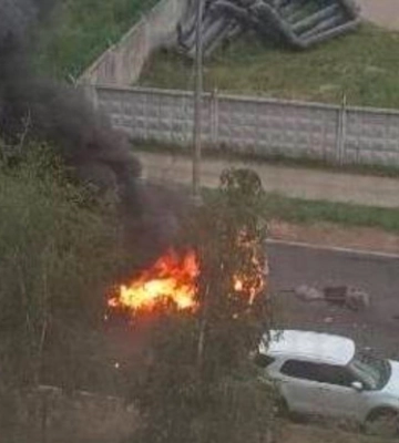 В микрорайоне для военных в Подмосковье взорвали автомобиль: есть погибший