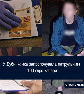 У Дубні жінка запропонувала патрульним 100 євро хабаря