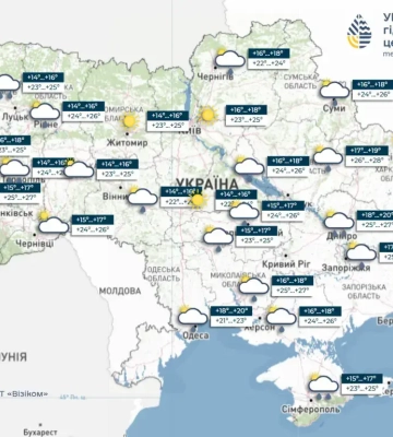 В Украине в среду пройдут дожди: местами град и шквалы