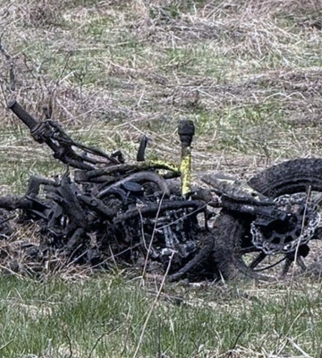 Двоє людей поранені на Харківщині від наїзду мотоцикла на вибухівку