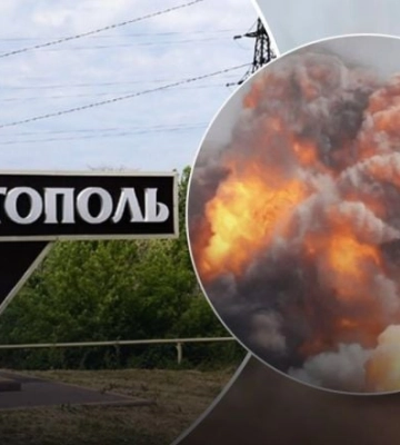 После ночной атаки в Мелитополе продолжается крупный пожар, город остался без света, воды и газа