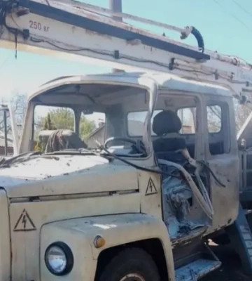 Росіяни атакували дроном автомобіль енергетиків на Харківщині