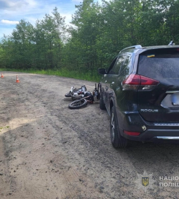 На Волині за добу трапилися три ДТП: травмувалися мотоциклісти та велосипедист