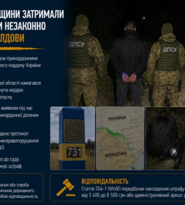 Жителя Черкащини затримали під час спроби незаконно виїхати до Молдови