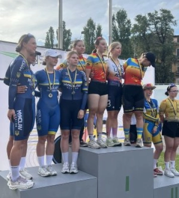 Спортсмени Миколаївщини здобули 30 нагород чемпіонату України з велосипедного спорту на треку