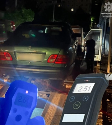 Понад 2,5 проміле: на Рівненщині патрульні викрили двох нетверезих водіїв