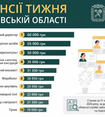 Кому на Харківщині пропонують 60 тисяч грн зарплати — вакансії