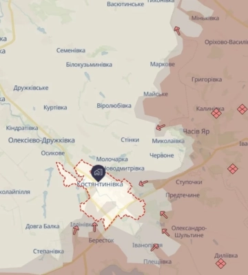 Константиновка в полуокружении: оккупанты просачиваются в город, идут уличные бои на флангах