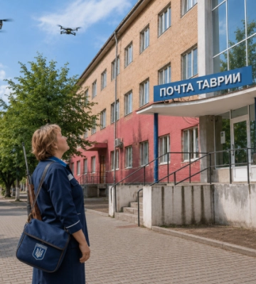 В Мелитополе почтальонов готовят в охотники за дронами