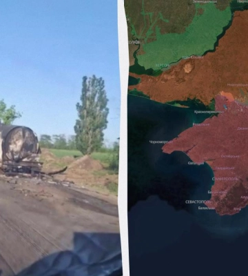 Украина превратила последний сухопутный путь РФ в Крым в "дорогу смерти", - The Telegraph