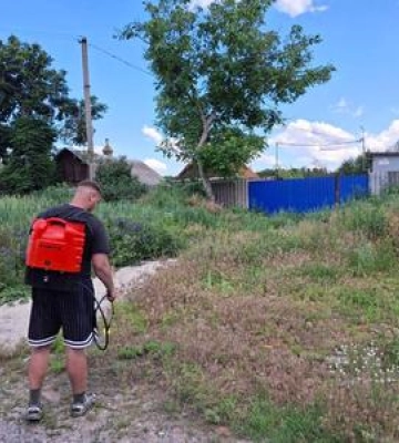У селах Полтавської громади розпочали обробку територій від амброзії