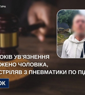 На Вінниччині засуджено чоловіка, який з пневмату стріляв по підлітках, - прокуратура