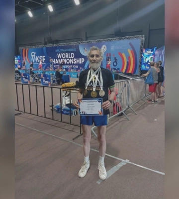 79-річний спортсмен з Харкова став чемпіоном світу та встановив рекорд