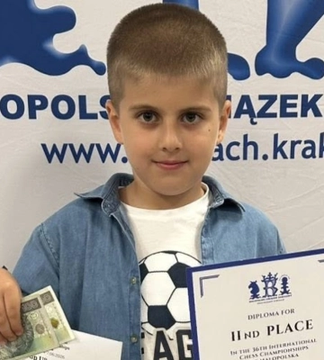 Юний шахіст із Трускавця став призером міжнародного турніру в Польщі