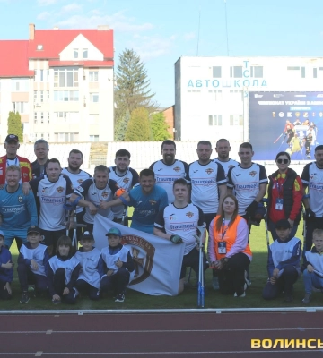 Луцькі «Хрестоносці» здобули три розгромні перемоги на чемпіонаті з ампфутболу