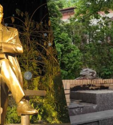 У Києві демонтували пам'ятник Булгакову